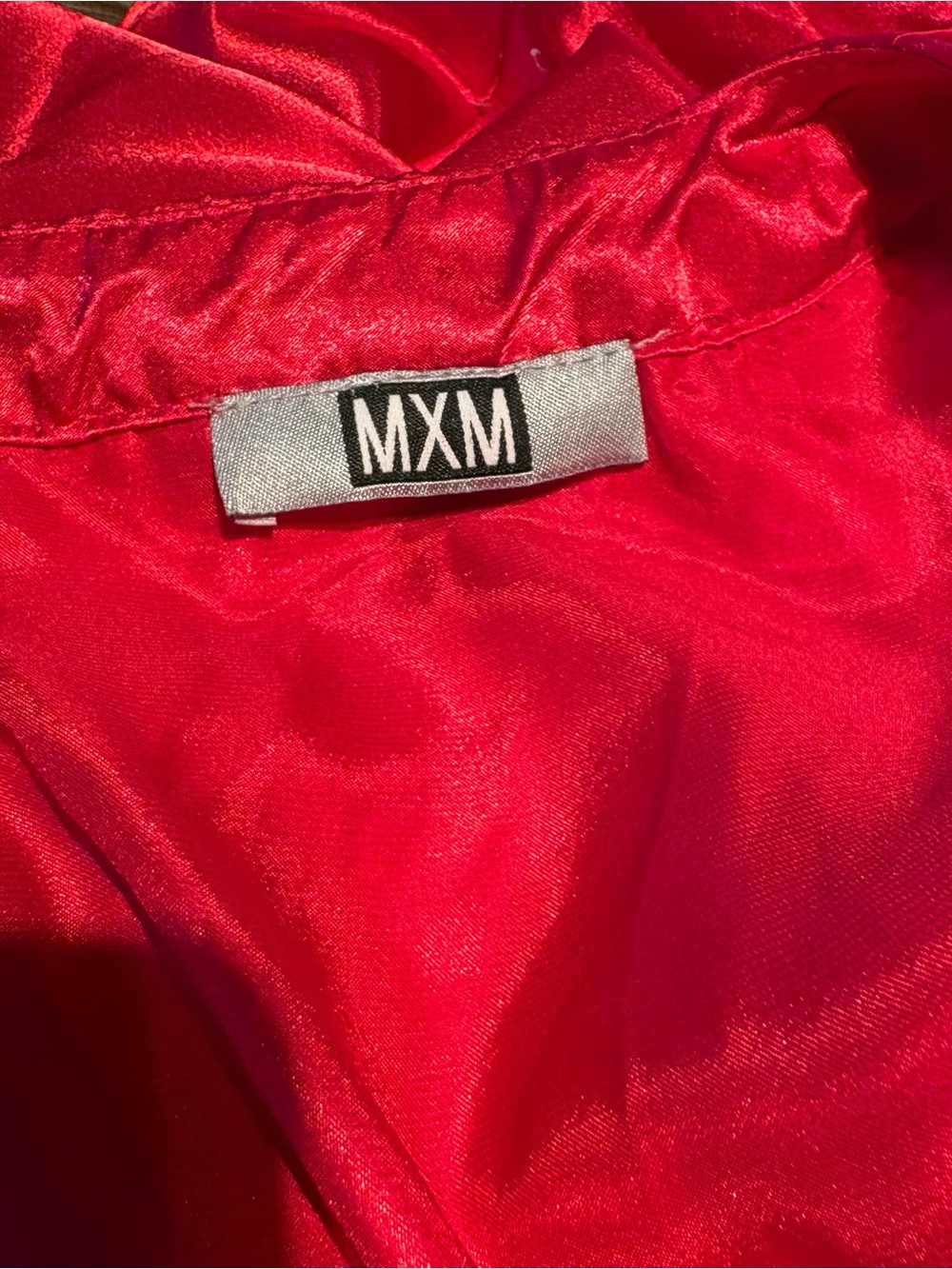 MXM Red Satin tunic - Picture 3 of 5
